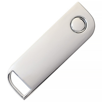 Металлический USB флеш-накопитель, 32ГБ, серебристый цвет
