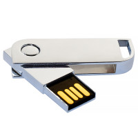 Металлический USB флеш-накопитель, 32ГБ, серебристый цвет