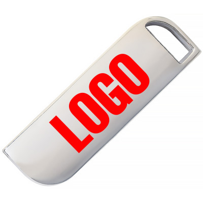 Металлический USB флеш-накопитель, 64ГБ, серебристый цвет