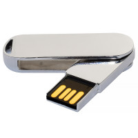 Металлический USB флеш-накопитель, 8ГБ, серебристый цвет