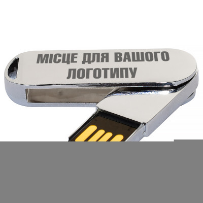 Металлический USB флеш-накопитель, 32ГБ, серебристый цвет