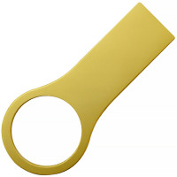 Металлический USB флеш-накопитель, 64ГБ, золотистый цвет
