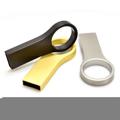 Металлический USB флеш-накопитель, 64ГБ, золотистый цвет