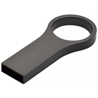 Металлический USB флеш-накопитель, 4ГБ, черный цвет