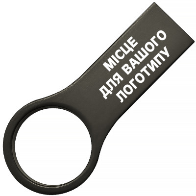 Металлический USB флеш-накопитель, 8ГБ, черный цвет