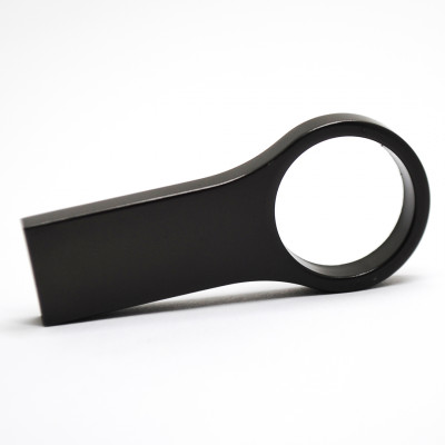 Металлический USB флеш-накопитель, 64ГБ, черный цвет