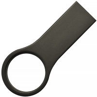 Металлический USB флеш-накопитель, 64ГБ, черный цвет