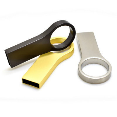 Металлический USB флеш-накопитель, 64ГБ, черный цвет