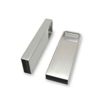 Металлический USB флеш-накопитель, 32ГБ, серебристый цвет