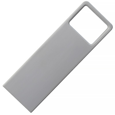 Металлический USB флеш-накопитель, 64ГБ, серебристый цвет