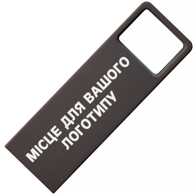 Металлический USB флеш-накопитель, 8ГБ, черный цвет
