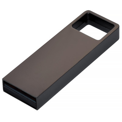 Металлический USB флеш-накопитель, 64ГБ, черный цвет