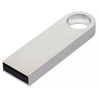 Металлический USB флеш-накопитель, 4ГБ, серебристый цвет
