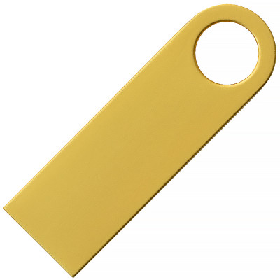 Металлический USB флеш-накопитель, 16ГБ, золотистый цвет