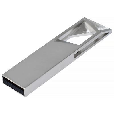Металлический USB флеш-накопитель, 32ГБ, серебристый цвет
