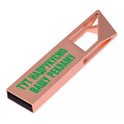 Металлический USB флеш-накопитель, 4ГБ, серебристый цвет