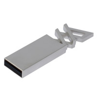 Металлический USB флеш-накопитель, 8ГБ, серебристый цвет