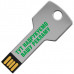 Металлический USB флеш-накопитель Ключ, 32ГБ, золотистый цвет