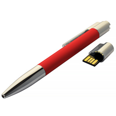 USB флеш-накопитель Ручка, 4ГБ, красный цвет