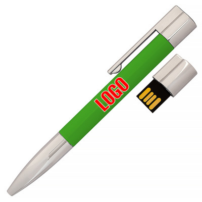 USB флеш-накопитель Ручка, 8ГБ, зеленый цвет