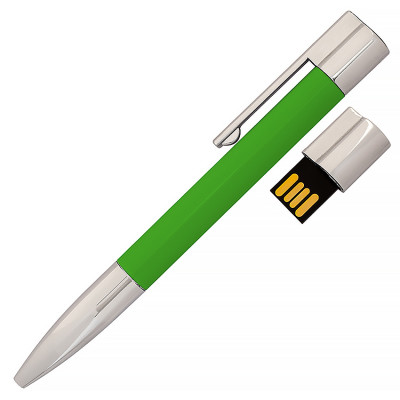 USB флеш-накопитель Ручка, 16ГБ, зеленый цвет