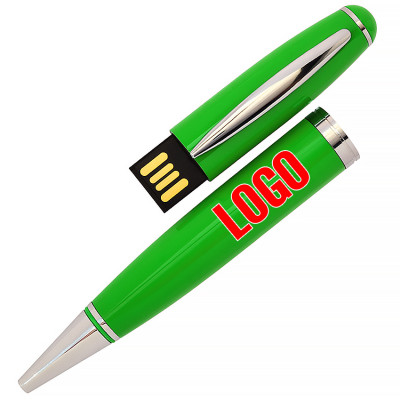USB флеш-накопитель в виде Ручки, 4ГБ, зеленый цвет