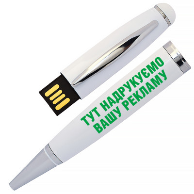 USB флеш-накопитель в виде Ручки, 32ГБ, серебристый цвет