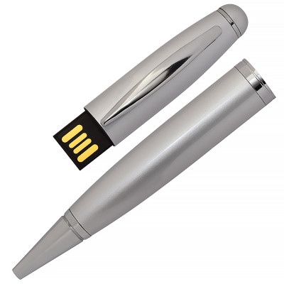 USB флеш-накопитель в виде Ручки, 32ГБ, серебристый цвет