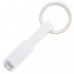Универсальный USB кабель 2 в 1: USB-Lightning-MicroUSB, 11 см, белый цвет