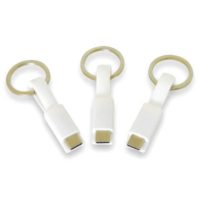 USB кабель Type C, 11 см, белый цвет
