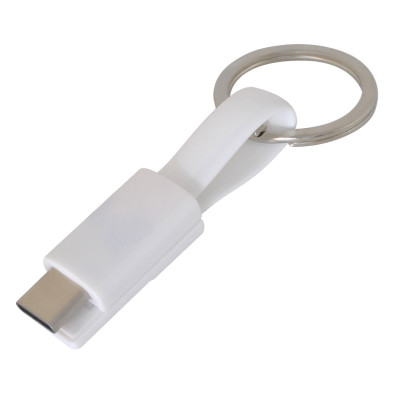 USB кабель Type C, 11 см, белый цвет