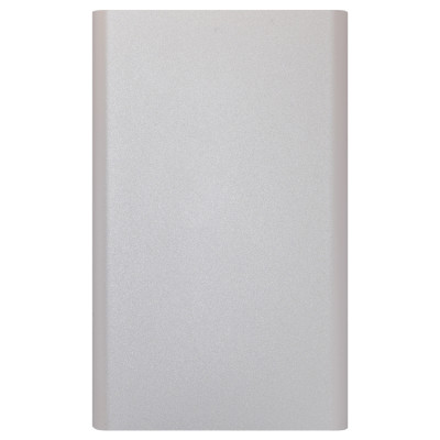 Power Bank (повербанк) под нанесение Вашего лого, 4000 mAh, серебристый цвет