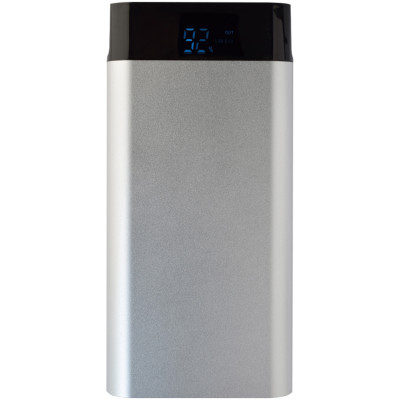 Power Bank (повербанк) под нанесение Вашего лого, 17600 mAh, серебристый цвет
