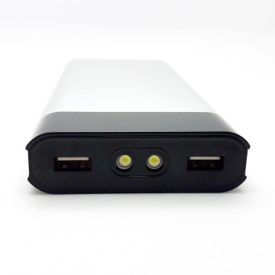 Power Bank (повербанк) под нанесение Вашего лого, 17600 mAh, серебристый цвет