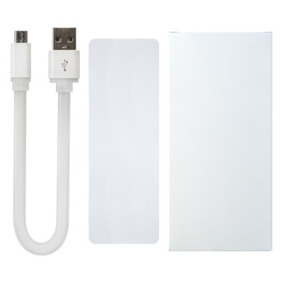 Power Bank (повербанк) под нанесение Вашего лого, 2300 mAh, белый цвет