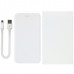 Power Bank (повербанк) под нанесение Вашего лого, 5000 mAh, белый цвет