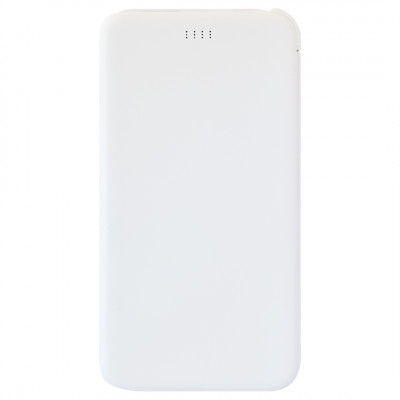Power Bank (повербанк) под нанесение Вашего лого, 5000 mAh, белый цвет