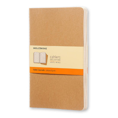Блокнот CAHIER JOURNALS Large, лінія, 80 стр, kraft brown