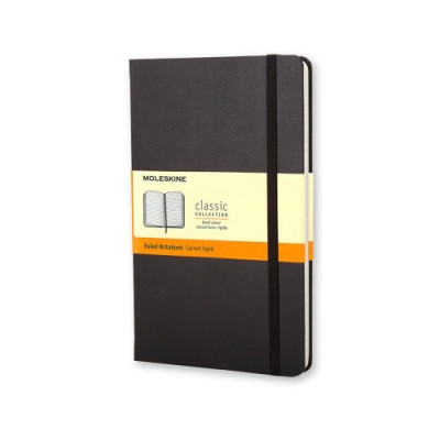 Блокнот CLASSIC тверда обкладинка, Pocket, лінія, 192 стор, чорний