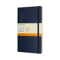 Блокнот CLASSIC м'яка обкладинка, Large, лінія, 192 стор, sapphire blue