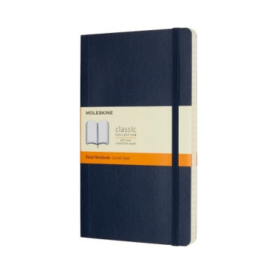 Блокнот CLASSIC м'яка обкладинка, Large, лінія, 192 стор, sapphire blue