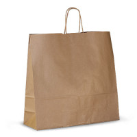 Крафт-пакет 44х14х42,5 коричневый с витыми ручками