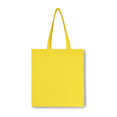 Эко-сумка желтая из хлопка (38х40 см.), 250г/м2