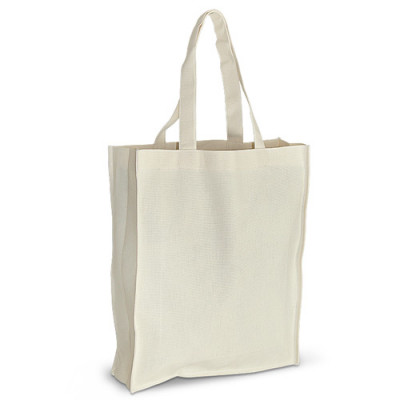 Эко-сумка из хлопка (35x10х42 см.), 210г/м2.