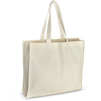 Эко-сумка из хлопка (42x10х35 см.), 210г/м2.