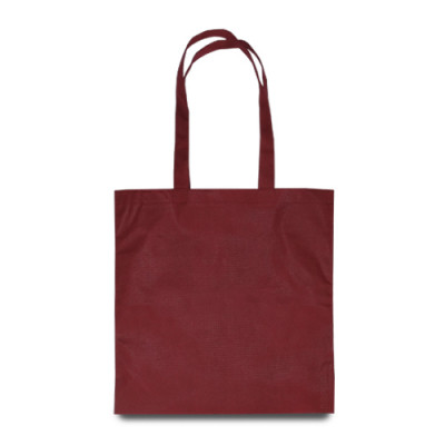 Эко-сумка бордовая из спанбонда