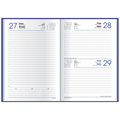 Щоденник датований 2022, CARIN, темно-синій, А5