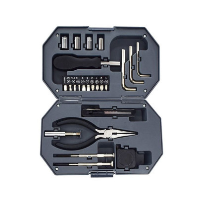 Набор инструментов 24 в 1 Bergamo LIGHT TOOLS, с фонарем, в пластиковом кейсе