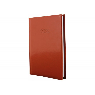 Щоденник датований 2022, FLASH, коричневий, А5