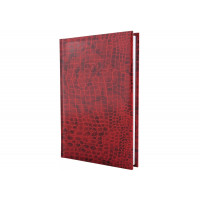 Щоденник датований 2024, CROCO, червоний, А6